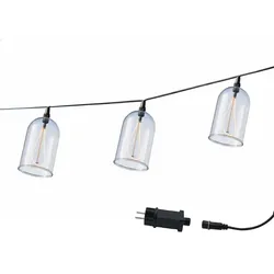 Lumisky Glühfadengirlande, 8 Glocken, 15 m Plastik Transparent