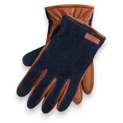 Polo Ralph Lauren für Herren. 449P20346001 Aviator-Handschuhe Hybrid Cord marineblau (L), Braun, Lässig, Klassisch, Leder