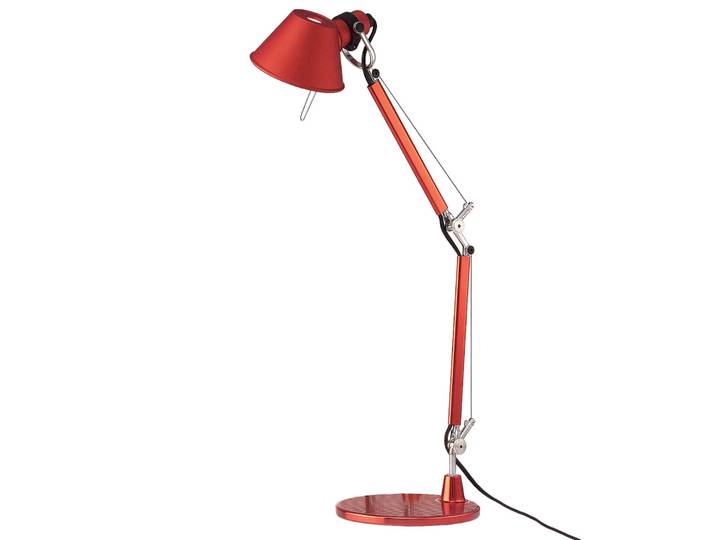 Tolomeo Micro Tischleuchte Rot - Artemide - Arbeitszimmer / Büro - Design - Metall - Einflammig