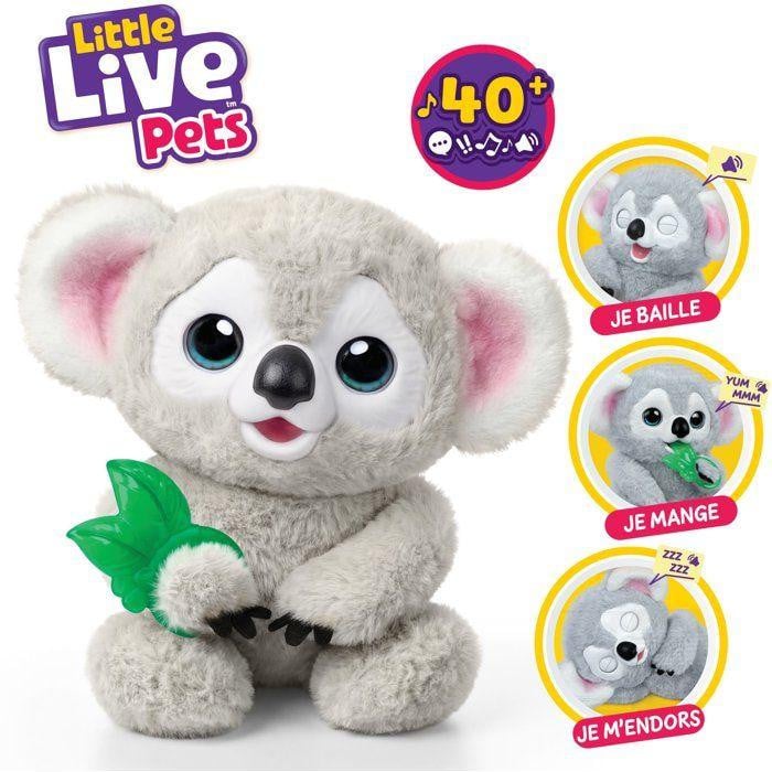 Little Live Pets Interactieve Knuffelbeer die reageert op aanrakingen en geluiden maakt