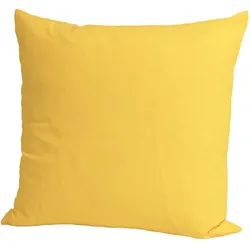KISSENBEZUG Basic 100% Baumwolle gelb 40/40 cm