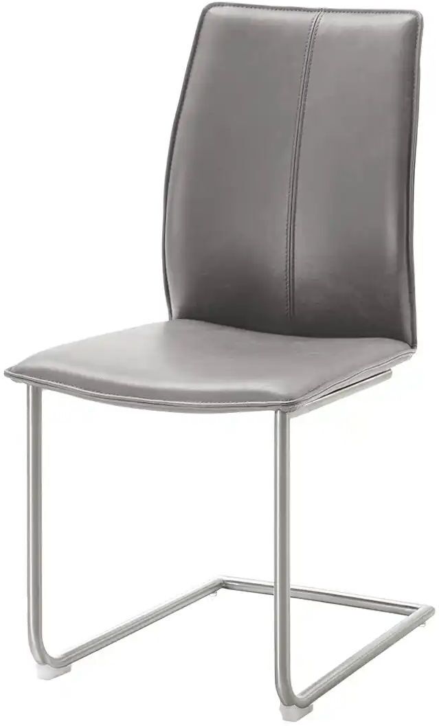 Höffner Polsterstuhl  Capri ¦ grau ¦ Maße (cm): B: 46 H: 93 T: 56.0