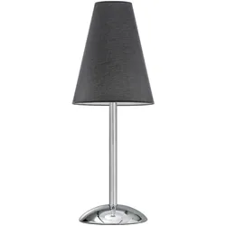 Tischleuchte Richard Nero Schwarz/Chrom max. 22 Watt