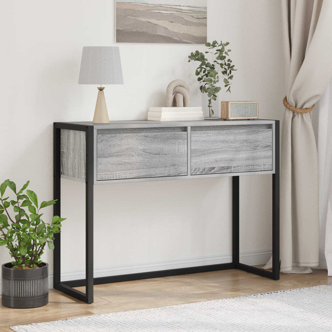 Trent Austin Design Steel Desk Grey Sonoma 75cm H X 100cm W X 36cm D
