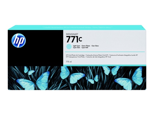HP 771C - 775 ml - hell Cyan - original - Tintenpatrone (B6Y12A)