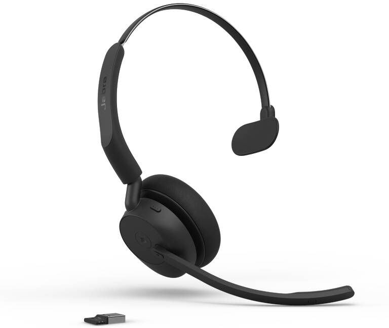 Jabra GN Jabra Evolve3 45 Mono USB-A MS Casque Sans Fil Casque sans fil mono certifié Microsoft Teams avec connectivité USB-A, ANC, 3 microphones ClearVoice™