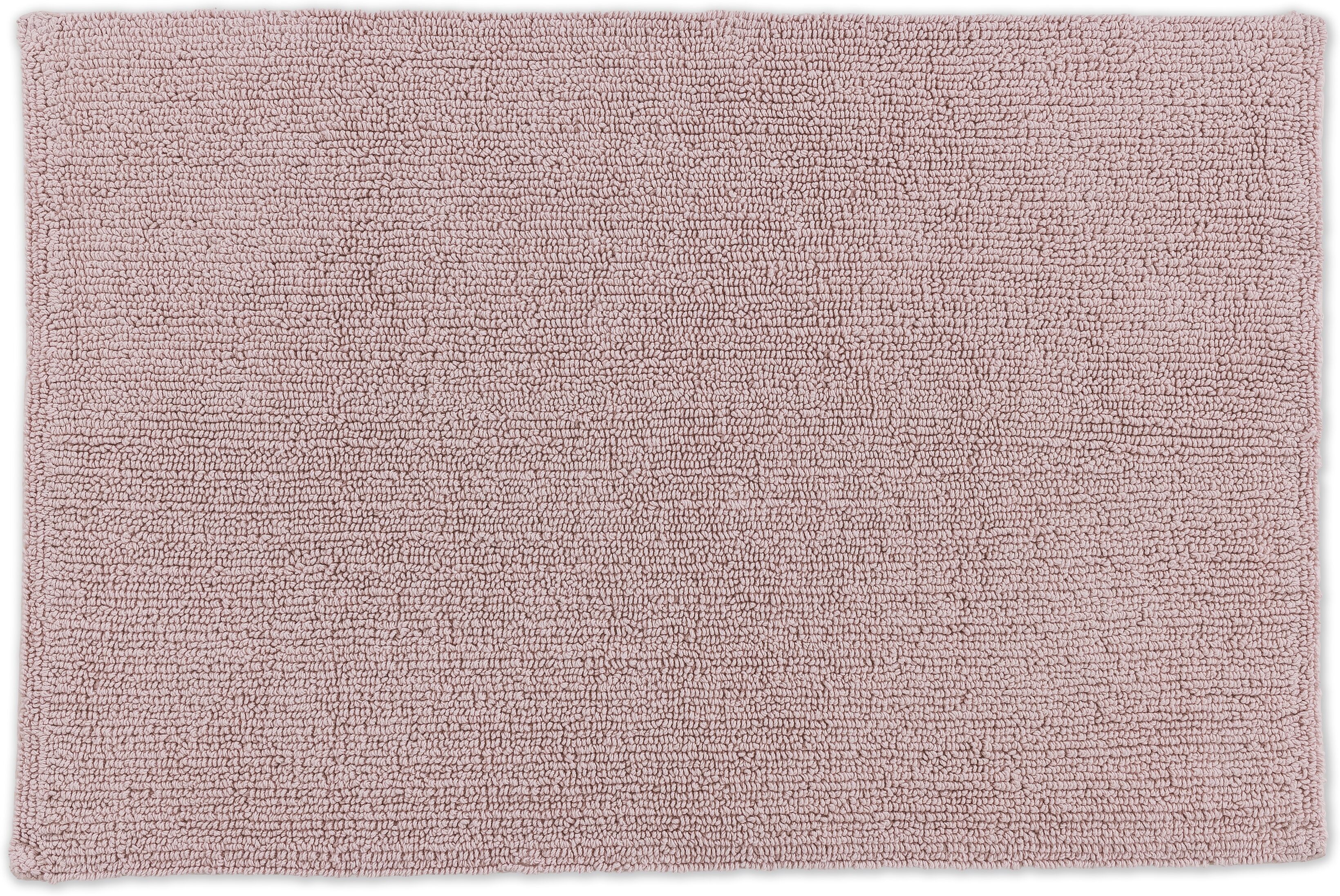Badematte "Bahamas Uni" Gr. 1, rosa (rosé), H:30mm, Baumwolle, SCHÖNER WOHNEN-KOLLEKTION, Badematten, Badematte, beidseitig verwendbar rosé rechteckig (40cm x 60cm ) (40cm x 60cm)