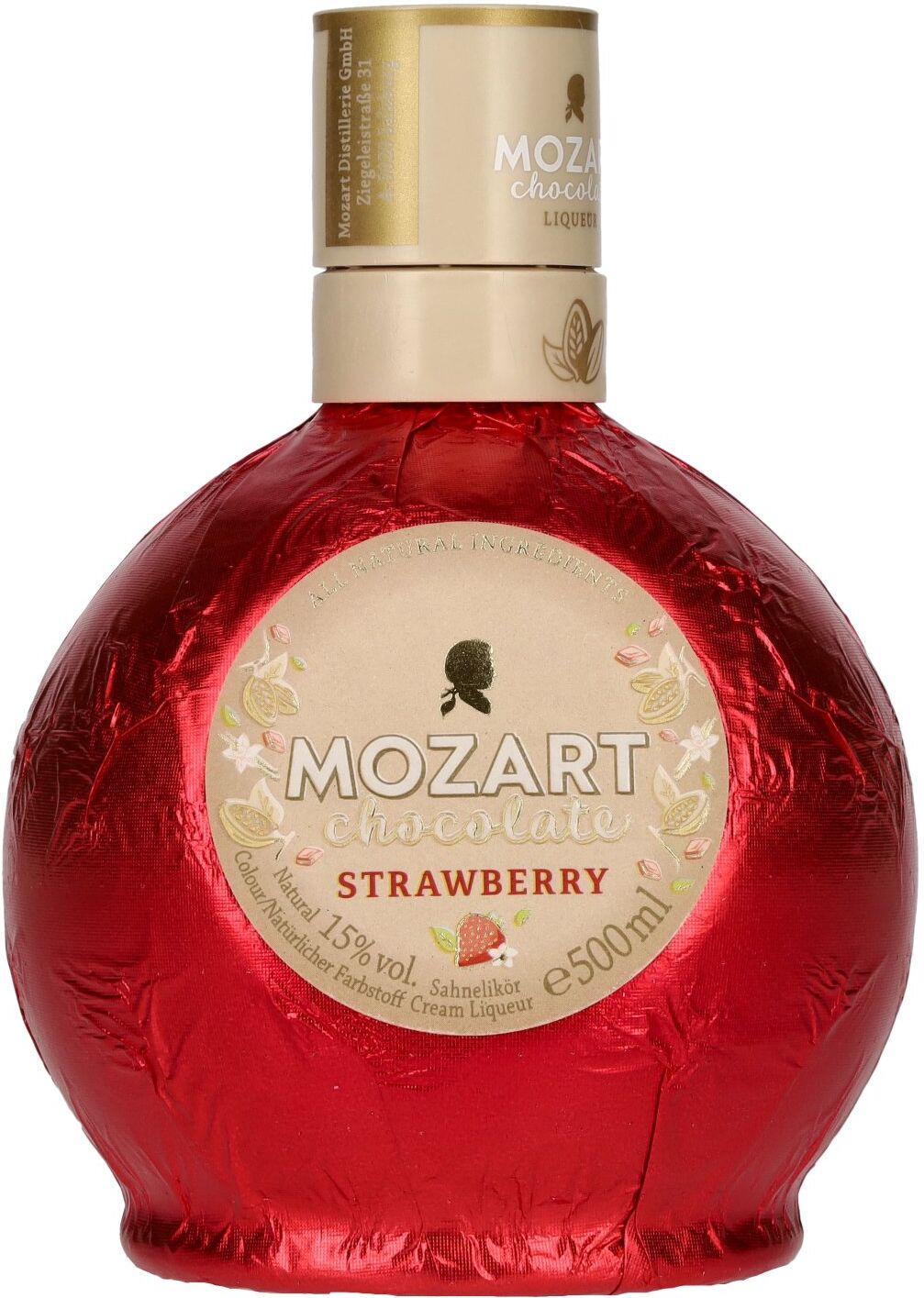 Mozart Liköre Mozart Chocolate Strawberry Sahnelikör 15% Vol. 0,5l