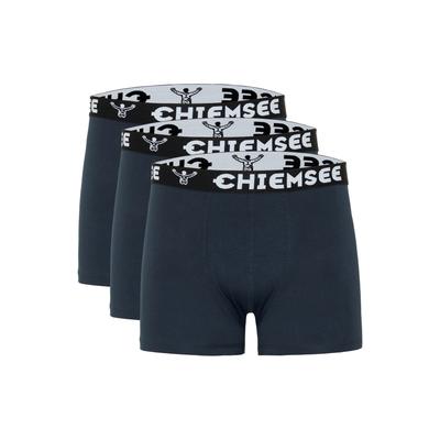 Retro Boxer CHIEMSEE, Herren, Gr. 3XL (64/66), blau (dunkelblau, dunkelblau), 95% Baumwolle, 5% Elasthan, Unterhosen