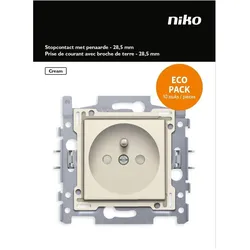 Niko, Steckdose, Original Cream Building -In -Sockel - Penaarde - Single - 10 Stück