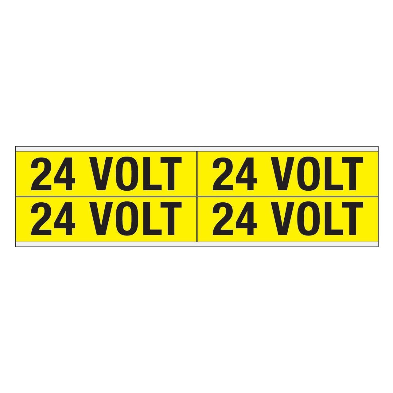 Brady Kennzeichnungen für Leitungen und Stromspannung, 24 Volt (VOLTAGE MARKERS CV 24 VOLT B)