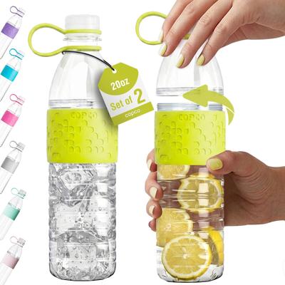 Copco Hydra Tritan 20 Oz. Water Bottle, Set of 2 - Dishwasher Safe & BPA Free