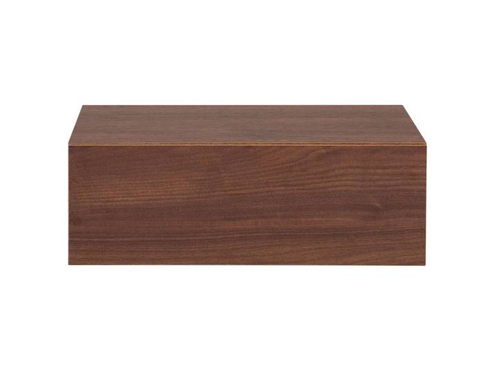CARO-Möbel Hängender Nachttisch Anne nussbaum, Nussbaumfarben, Mode, 42x14x30 cm, Schlafzimmer, Nachtkästchen