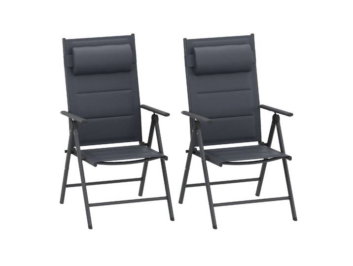 Gartenstuhl FREYA 2er Set anthrazit