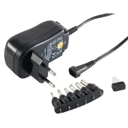 Universal-Netzteil, 6 Adapter, 3-12V, 12W