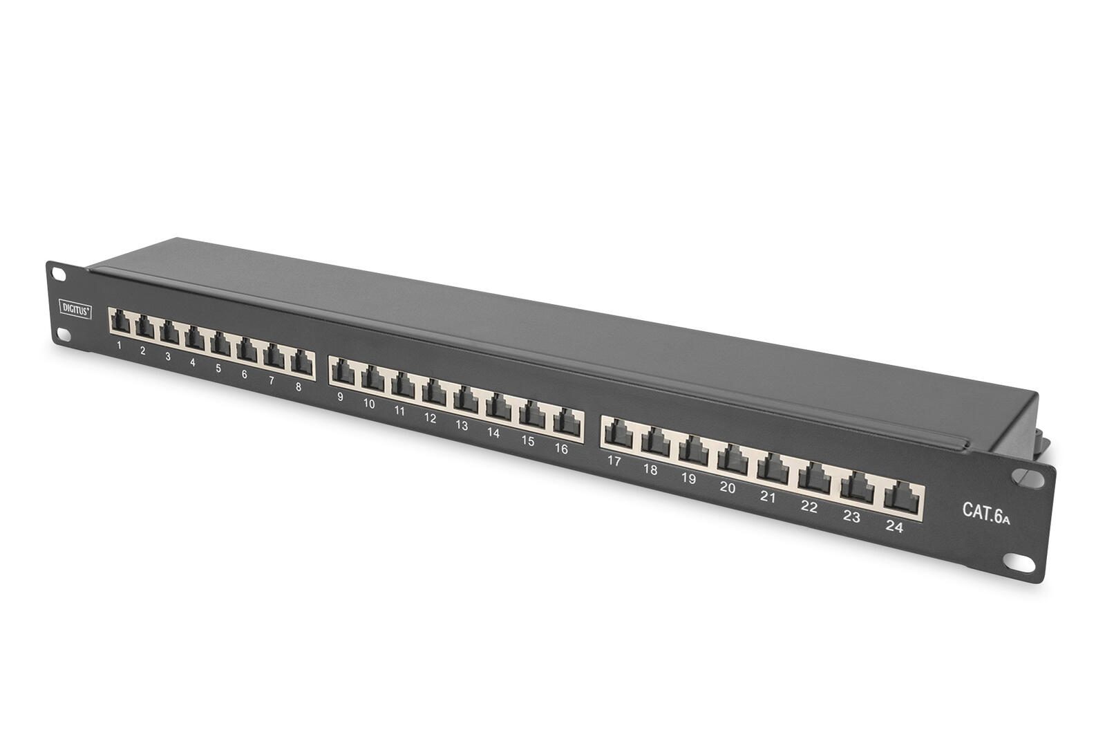 Digitus CAT 6A, Klasse EA Patch Panel, geschirmt DN-91624S-EA-B