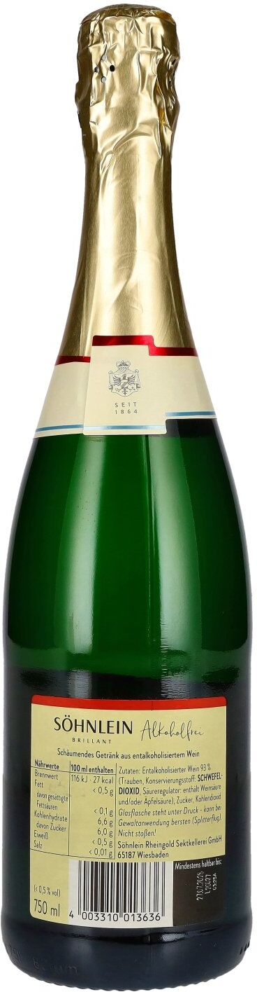 Söhnlein Brillant alkoholfrei 0,75l