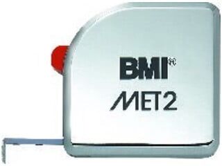 BMI Taschenbandmaß MET2 2mx13mm weiß (490241210)
