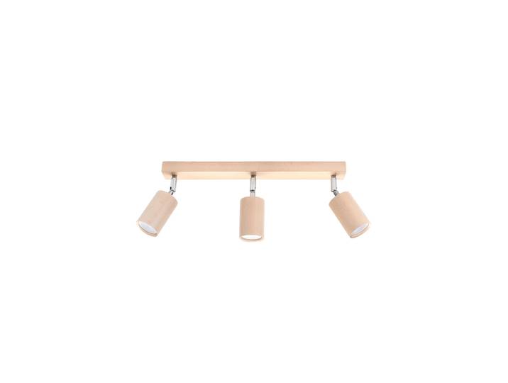 Design Deckenlampe „Berg“ 3-flammig Naturholz Sollux Lighting
