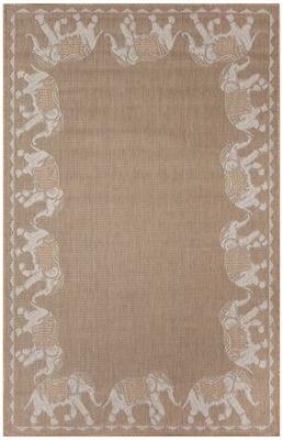 Lush Decor Carmel Marching Elephants Indoor/Outdoor Area Rug