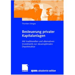 Besteuerung privater Kapitalanlagen, Fachbücher von Thorsten Dönges