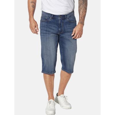 Bermudas JAN VANDERSTORM "Jeansbermuda HARLORF", Herren, Gr. 72, N-Gr, blau, Obermaterial: 98% Baumwolle CO. 2% Elasthan EL., Hosen Bermudas