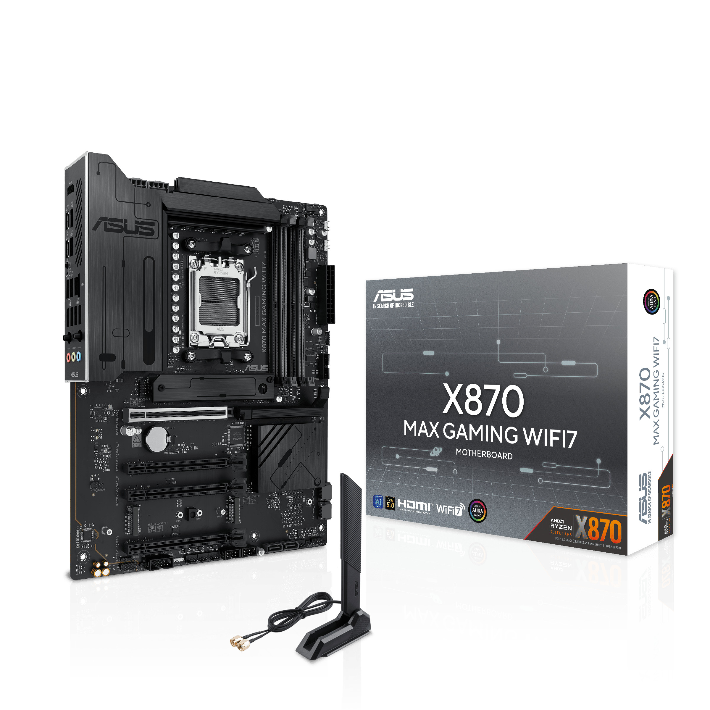 ASUS X870 MAX GAMING WIFI7 ATX Mainboard - Sockel AM5