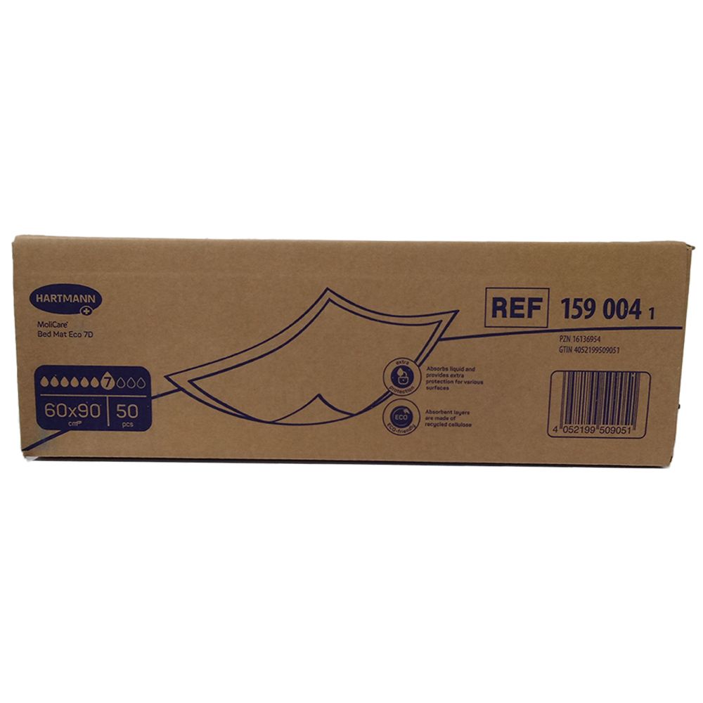 Molicare Bed Mat Eco 7 Tropfen 60x90 cm 50 St Unterlagen