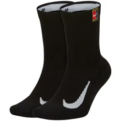 NIKECourt Multiplier Cushioned Crew Tennissocken black/black 38-42