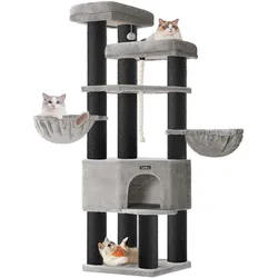 Feandrea Large Multi (195 cm, Grau, Schwarz), Katzenbaum