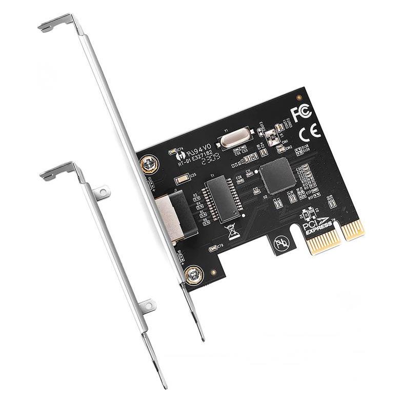 Axagon PCEE-GRL Karta sieciowa PCIe 1x Gigabit Ethernet port RJ-45, chipset Realtek 8111L w. SP & LP (PCI-E x1) (PCEE-GRL)