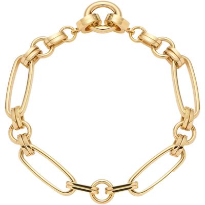 Armband LEONARDO "Mathilde Clip&Mix", gold (gelbgoldfarben), Armbänder, Damen, 18,5cm, Edelstahl, Armband