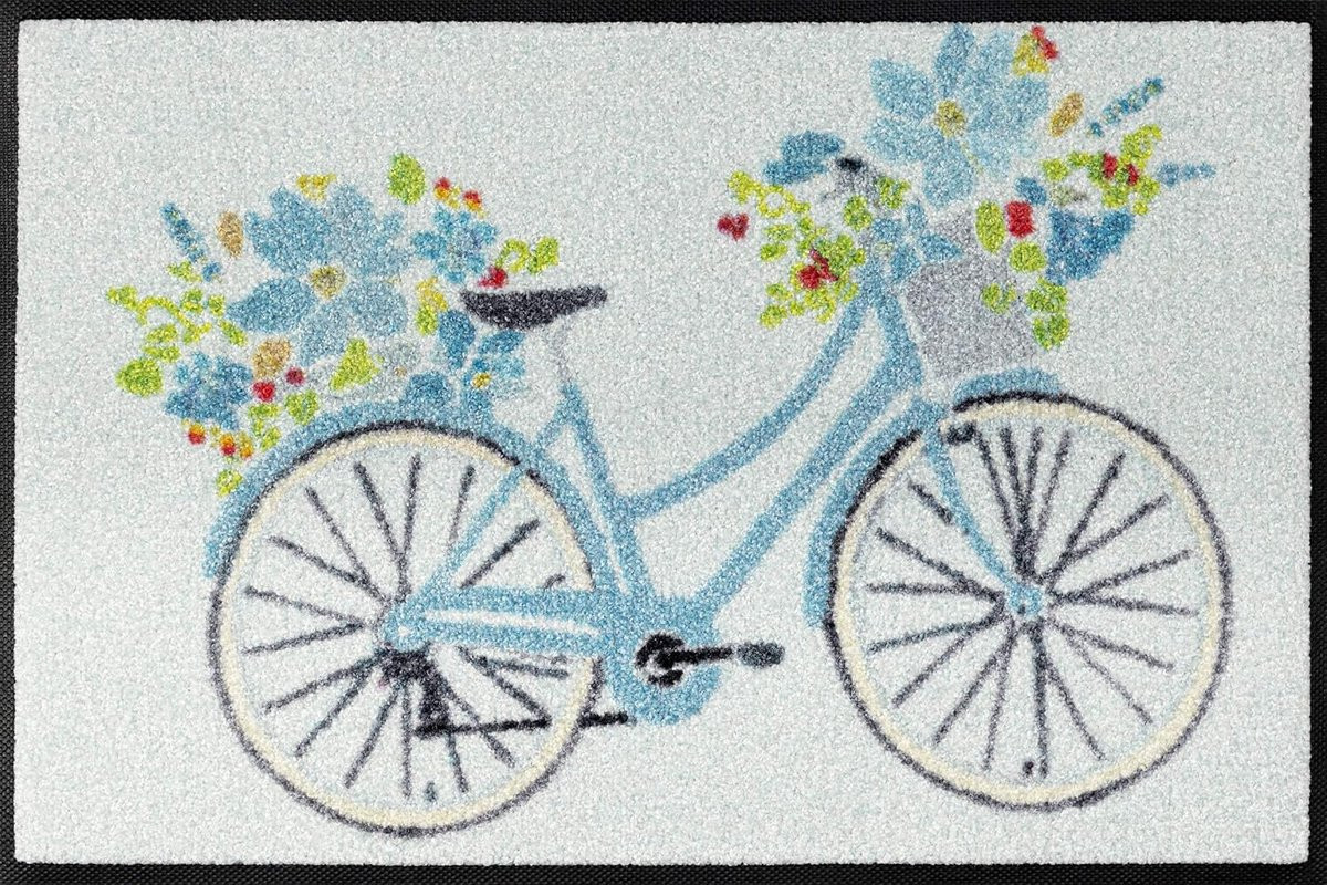Wasbare Deurmat Blauw 40x60 cm - Hoogwaardige Vuilvangmat