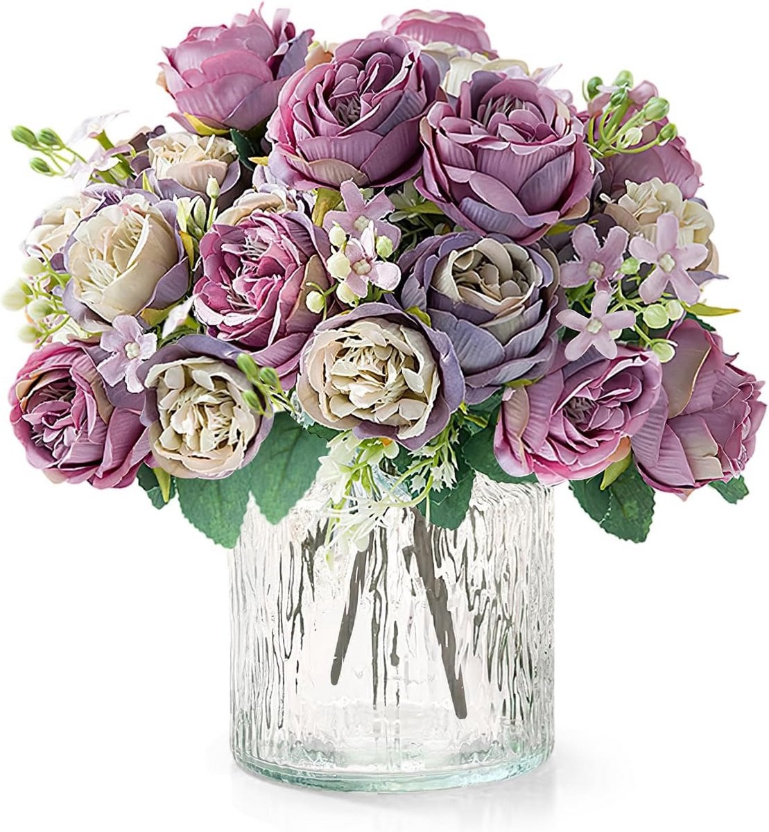 4 Bundels Zijden Pioenrozen Boeket - Kunstbloemen voor Bruiloft, Feest en Interieurdecoratie