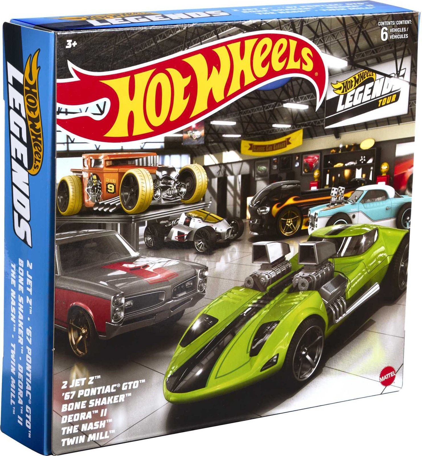 Hot Wheels HW Legends Multipack met 6 speelgoedauto's