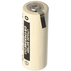 Panasonic Sanyo Lithium Batterie CR17450SE Size A, mit Lötfahne Z-Form