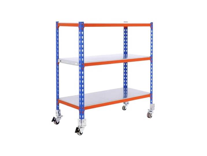 Metallregal ohne Schrauben Kit Simonclick Mobile Plus 3/300 900 Blau/Orange/Gal