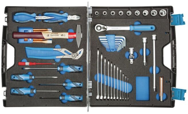 Mallette à outils TOURING 1000 49pcs.avec Check-Tool-insert universal TOURING Ma ; Gedore (6600780)