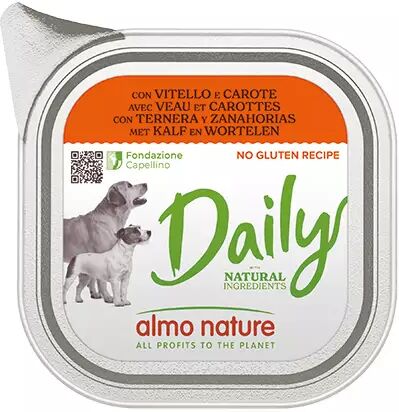 Almo Nature DAILY MENU CANE VASCHETTA 300GR CON VITELLO E CARO