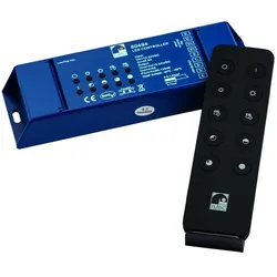 Rutec LED Controller, einfarbig, 12V/24V, mit Fernbedienung (3V Batterie CR2025, exkl.), 240W/480W, statisch, IP20 RU-80494
