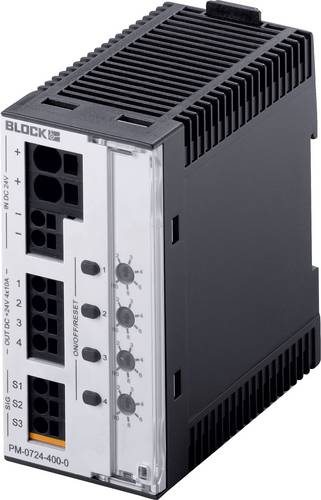 Block PM 0724-400-0 Elektronischer Schutzschalter 24 V/DC 10A Anzahl Ausgänge:4 x Inhalt 1St.