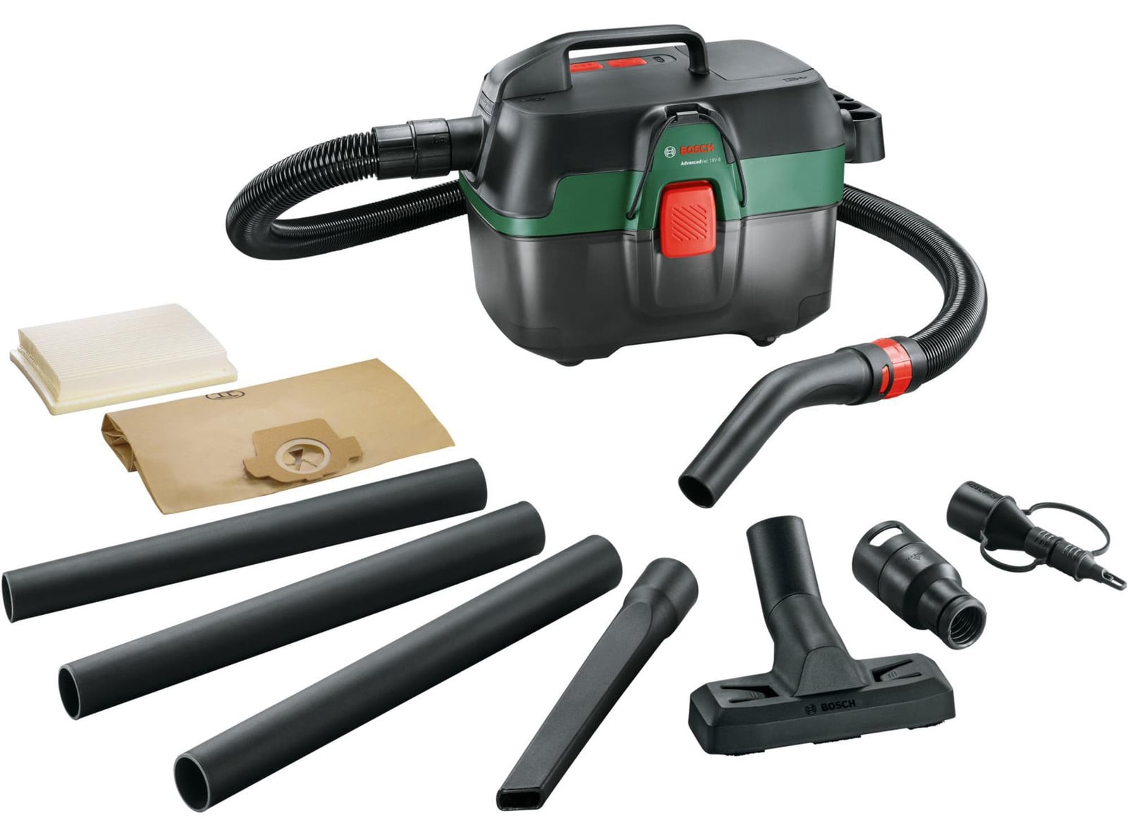 Bosch AdvancedVac 18V-8 3-in-1 nat en droog stofzuiger