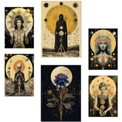 POSTER Set Mit 6 Mystischen & Esoterischen SternenA3 & A4 Rahmenlos