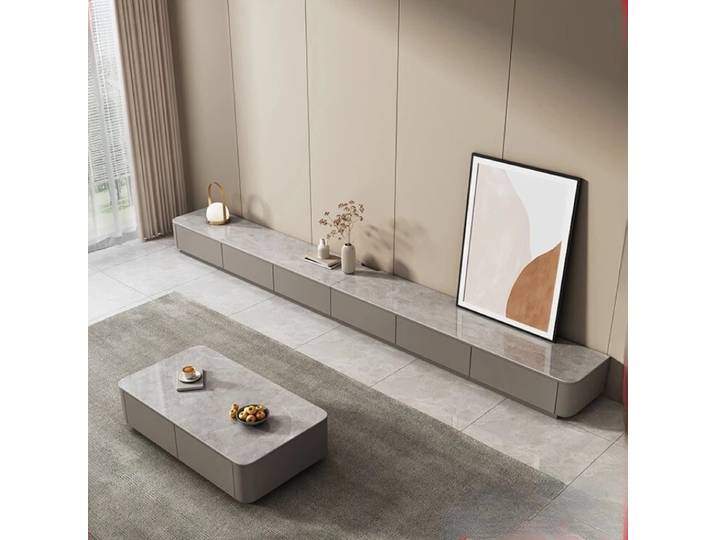 Meuble TV, Console, Meuble de Rangement, Bureau Moderne, Centre de Divertissement, Meuble Bas, Meuble de Salon, Meuble Rétro Mobile