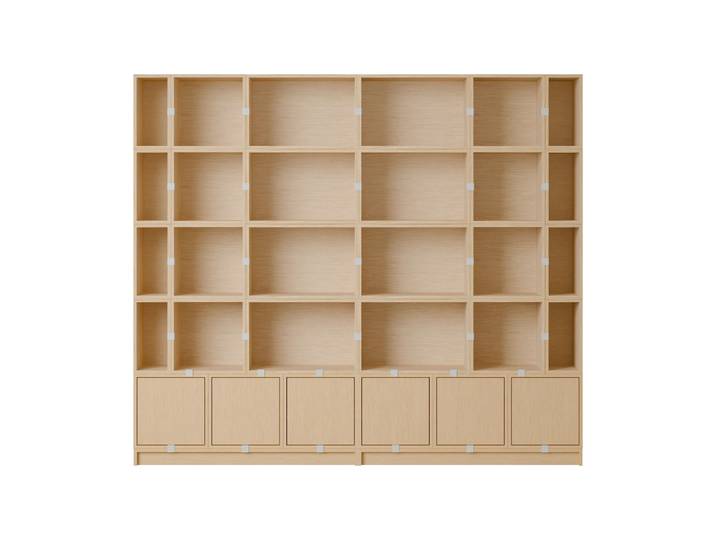 Muuto Stacked Aufbewahrungssystem Bookcase Configuration 1 Oak