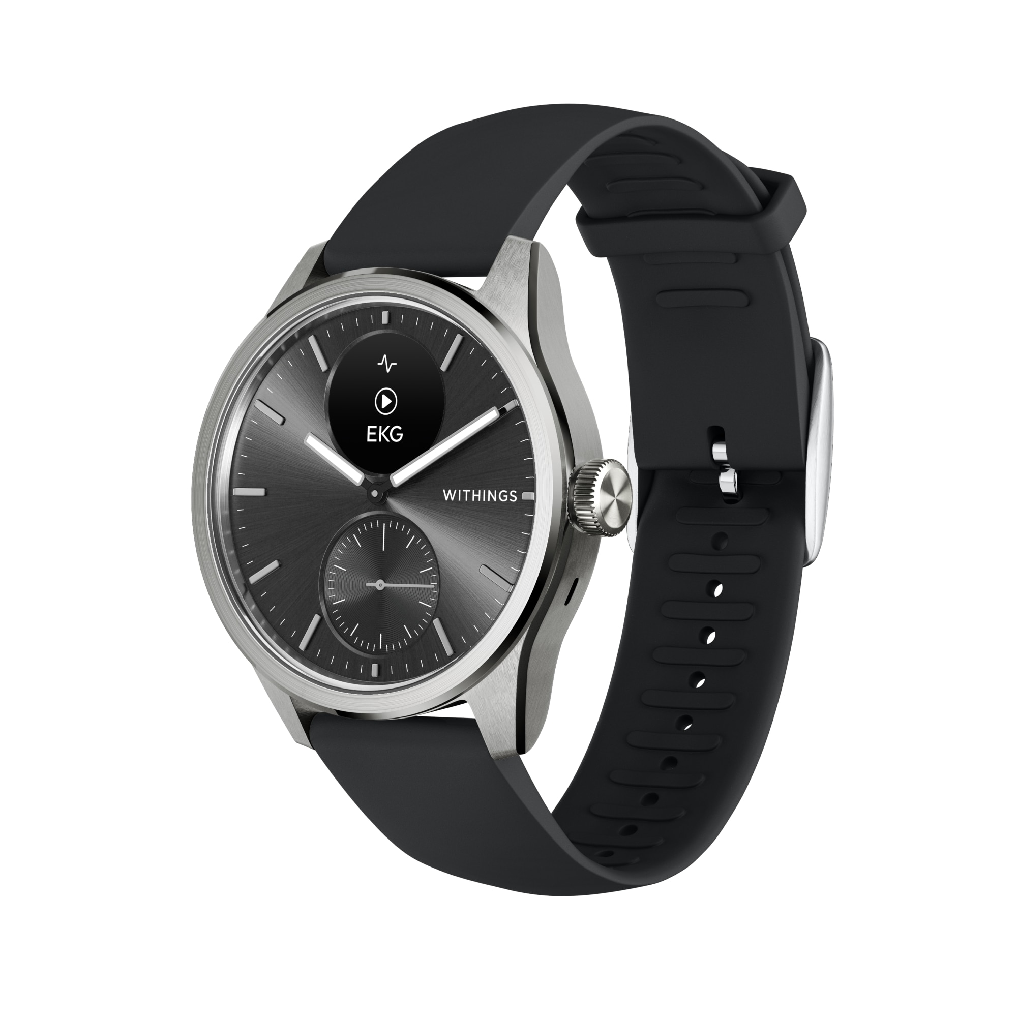 Withings ScanWatch 2 42mm schwarz EKG, Blutsauerstoffgehalt, Schlafüberwachung HWA10-MODEL 4-ALL-INT