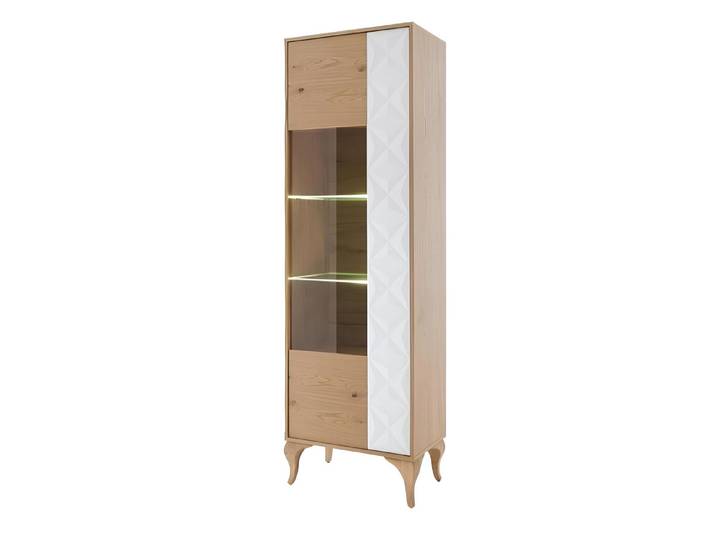 Xlmoebel Vitrine Glasvitrine mit eleganter Front für Sammlerstücke und Dekoration (Vitrine (TRK) Hergestellt in Europa