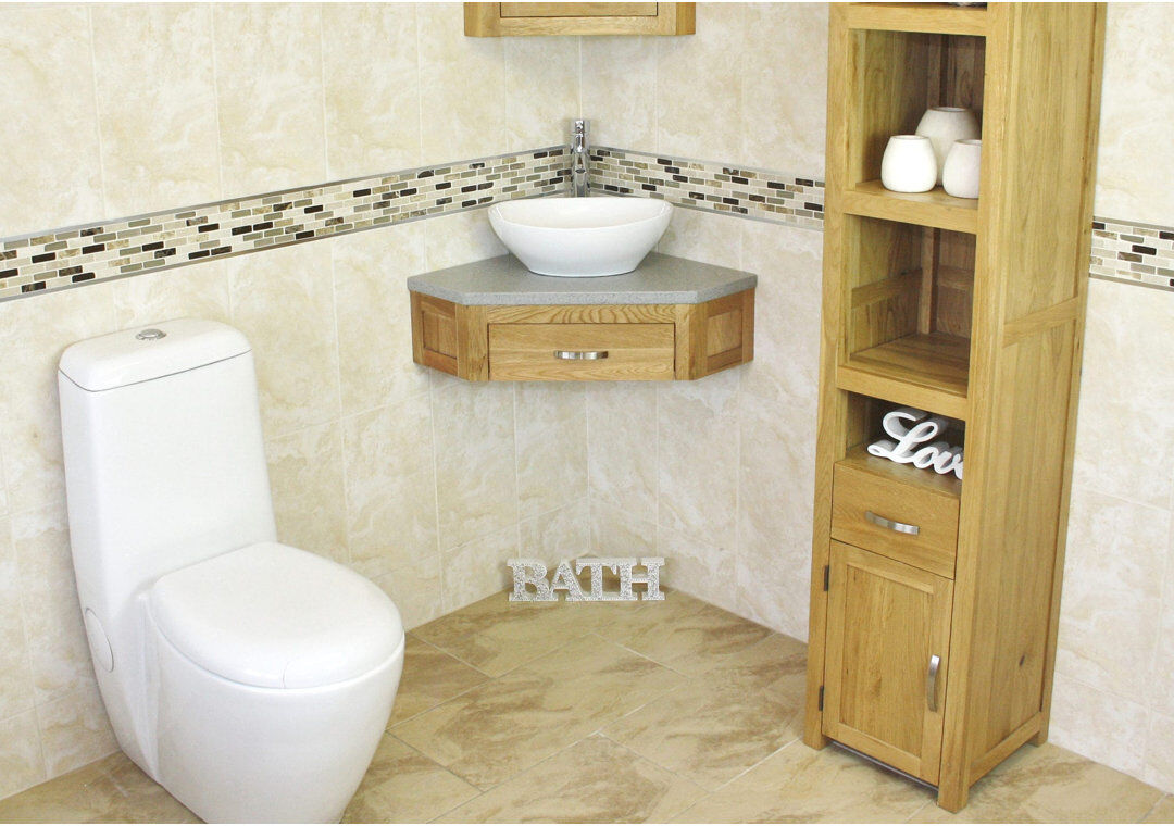 Belfry Bathroom Crank 550 mm Single Vanity with Vessel Basin Grey Quartz 550mm W