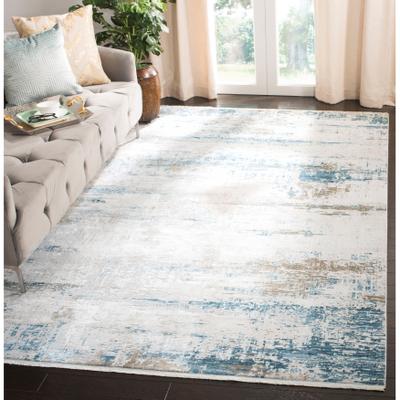 SAFAVIEH Eclipse Athena Vintage Boho Abstract Viscose Rug with Fringe