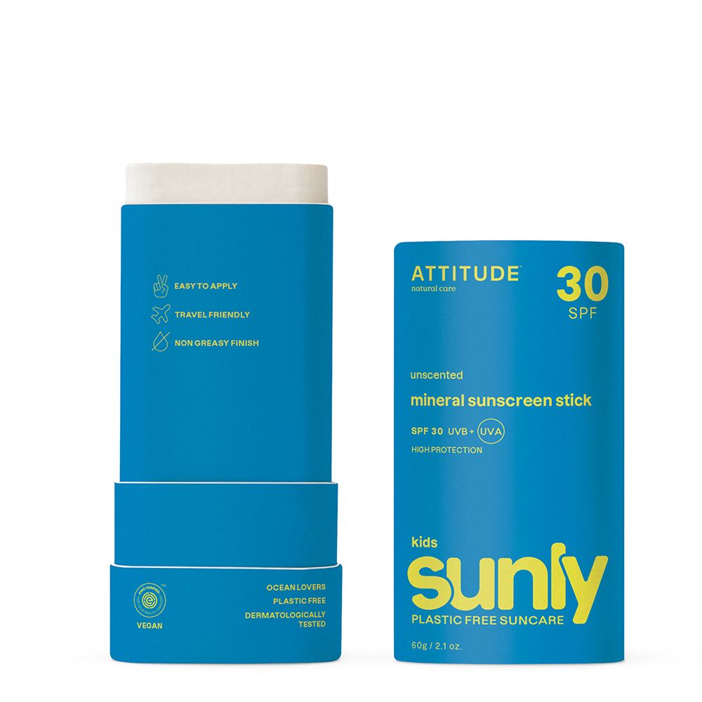 Attitude Sunly Zonnecreme Kinderen Zonder Parfum Spf30 60 g Sonnenschutzcreme